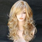 Women's fashion Rihanna wig  long party wavy curly hair sexy blonde wig Peruca pelucas synthesis