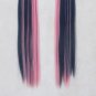 Anime Panty & Stocking with Garterbelt Stocking Anarchy  Blue Pink Mixed Cosplay Wig+Free Wig Cap