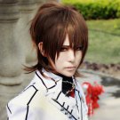 Vampire Knight Kuran Kaname Short Dark Brown Cosplay Carnival Halloween Wig Party Wig+Free Wig Cap