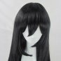 Anime lovelive! Nico Yazawa Cosplay Wig 70CM Black Straight Hair Halloween Wigs Free Cap