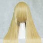 Anime Ibuki Suika Cosplay Wig 100CM Mixed Gold Straight Hair Halloween Wig Free Wig Cap