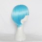 Anime Rem Cosplay Wigs 35CM Ice Blue Short Hair Halloween Wigs Free Wig Cap