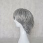 Anime Gokudera Hayato Cosplay Wig 35CM silver Grey Short Hair Halloween Wigs Free Wig Cap