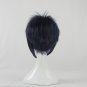 Touken Ranbu Mikazuki Munechika Cosplay Wigs Blue Black Mixed Short Wig + Free Wig Cap