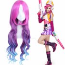 LOL Miss Fortune Bounty Hunter Arcade Mixed Color Long Wavy Cosplay Wig