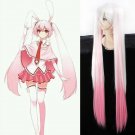 Vocaloid Hatsune Sakura rabbit Miku Cosplay Bunches 120cm Pigtails white pink Synthetic Full Wig