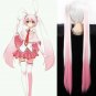 Vocaloid Hatsune Sakura rabbit Miku Cosplay Bunches 120cm Pigtails white pink Synthetic Full Wig