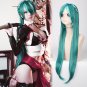 Vocaloid Hatsune knife Miku Cosplay 60cm Women's Synthetic Full Wig with barrette