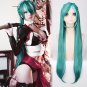 Vocaloid Hatsune knife Miku Cosplay 60cm Women's Synthetic Full Wig with barrette