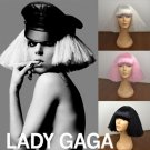 Pop singer Superstar  Lady Gaga  Jo Calderone cosplay fashion hot hairstyle wig ( black)