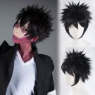 My Hero Academia Dabi 荼毘  cosplay short black  Spiky hairstyle anime wigs