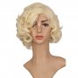 Marilyn Monroe Fashion Curly Wig Cosplay Hair Full Wigs Hot Style Short Blond
