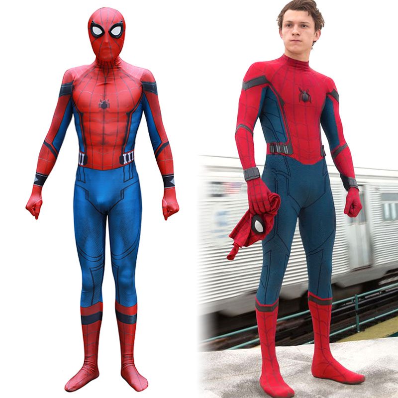 2017 Spider-Man Homecoming The initial version cosplay zentai Suit ...