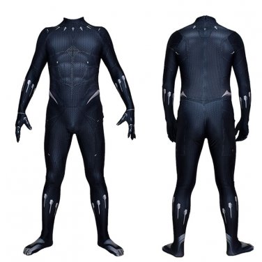 2018 Black Panther Marvel's' film cosplay kids and  adults size zentai Suit Halloween Party Costume