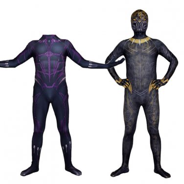 2018 Black Panther and N'Jadaka Leopard cosplay zentai Suit Halloween Party Costume