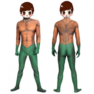 DC  Aquaman Arthur Curry cosplay zentai Halloween Party Suit Costume
