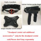 Deadpool zentai suit additional accessories