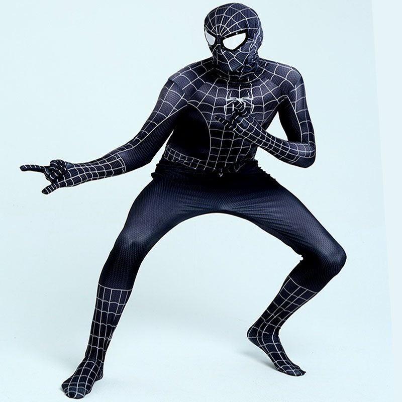 Spider-Man 3 darkness black Spider-Man cosplay kids and adults size ...