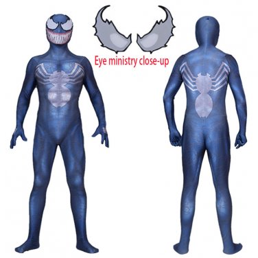 Spider-mam Venom Edward Brock strange eyes cosplay zentai bodysuit Halloween Party Costum