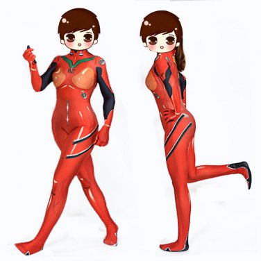 EVA Asuka Asuka Langley &aelig;�&pound;&aelig;&micro;� lovely sexy  Cosplay zentai Bodysuit Hallowmas party Costume