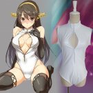 2 dimensional animation lovely girl's cosplay white zentai sexy Open thoracic bodysuit