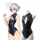 2 dimensional animation lovely girl's cosplay black zentai sexy Open thoracic bodysuit