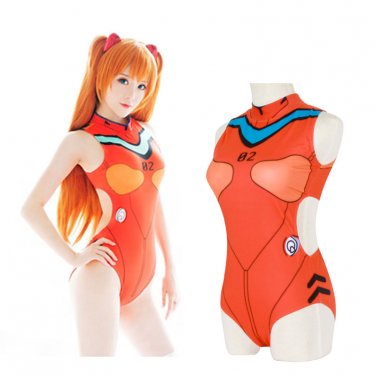 EVA Asuka Langley &aelig;�&pound;&aelig;&micro;� &aelig;��&aelig;�&yen;&eacute;&brvbar;� lovely sexy cosplay one-piece swimsuit swimwear