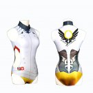 Overwatch OW Angel Mercy Angela Ziegler lovely sexy Cosplay  Costume  one-piece swimsuit swimwear