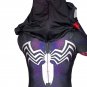 Women's Venom spider-man cosplay purple black sexy hoodie zentai Bodysuit Hallowmas party