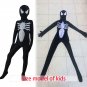 The black and white personalized spider-man kids and adults size Cosplay zentai bodySuit Costume