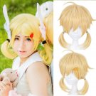 VOCALOID 鏡音リン Kagamine twins sister Kagamine rin lin cosplay golden short anime wigs