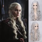 Game of Thrones Daenerys Targaryen dany cosplay Halloween Party Fancy silver wigs