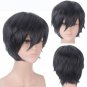 DARLING in the FRANXX HIRO &aring;&sup1;&iquest; code:001 cosplay short black wig wigs