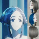 Land of the Lustrous Euclase cosplay Party Comic-Con half blue half gray  Anime wigs