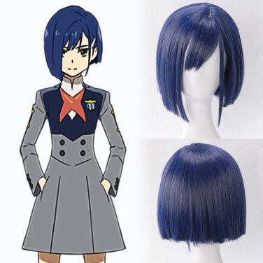 DARLING in the FRANXX ICHIGO code 015 cosplay Halloween Party Comic-Con blue Asian style Anime wigs
