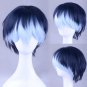 IDOLiSH7 MOMO cosplay Halloween Party Comic-Con black and white Mixed color short Anime wigs