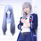 IDOLiSH7 YUKI cosplay Halloween Party Comic-Con gray and a little white short Anime wigs