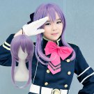 Seraph of the end Hiiragi Shinoa cosplay Halloween Party Comic-Con purple plait short Anime wigs