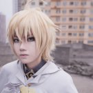 Seraph of the end Mikaela Hyakuya cosplay Halloween Party Comic-Con blond short Anime wigs