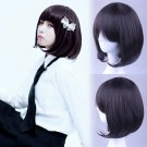 Bungo Stray Dogs Yosano Akiko cosplay Halloween Party Comic-Con black short Anime wigs