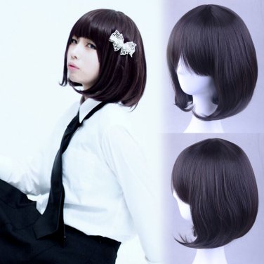 Bungo Stray Dogs Yosano Akiko cosplay Halloween Party Comic-Con black short Anime wigs