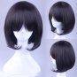 Bungo Stray Dogs Yosano Akiko cosplay Halloween Party Comic-Con black short Anime wigs