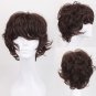 Bungo Stray Dogs Dazai Osamu 太宰治 cosplay Halloween Comic-Con brown short Curly Anime wigs