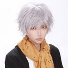 Bungo Stray Dogs Yukichi Fukuzawa 福澤諭吉 cosplay Halloween Comic-Con white short Anime wigs