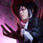 Bungo Stray Dogs Ryunosuke Akutagawa è¥å·ç«ä¹ä» cosplay Comic-Con black&white short Anime wigs