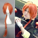 GINTAMA Kamui 神威 cosplay Halloween Party Comic-Con orange braids Anime wigs