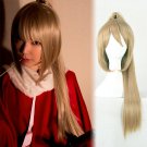 GINTAMA Okita Sougo 沖田総悟 cosplay Halloween Party Comic-Con brown ponytail Anime wigs
