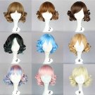 several color&mix color lolita lovely cute and sexy cosplay Halloween Party Comic-Con Anime wigs