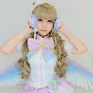 LoveLive! Minami Kotori cosplay Halloween Party Comic-Con Olive curly ponytail  Anime wigs