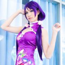 LoveLive! Nozomi Tojo 東條希 cosplay Halloween Party Comic-Con purple pigtails Anime wigs